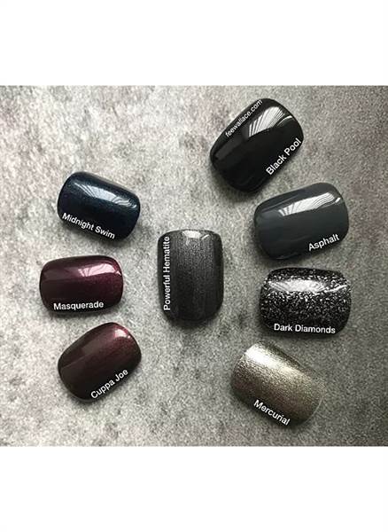 SMALTO CND VINYLUX Powerful Hematite